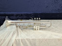 Silver Plated Bach Stradivarius Model 37 Trumpet Serial#304304 Silver Plated Bach Stradivarius Model 37 Trumpet Serial#304304