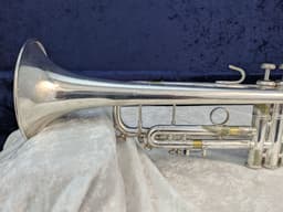 Silver Plated Bach Stradivarius Model 37 Trumpet Serial#304304 Silver Plated Bach Stradivarius Model 37 Trumpet Serial#304304