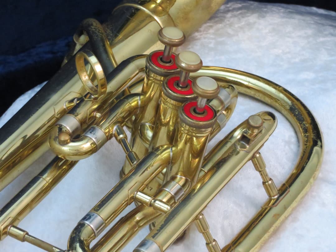 Olds Ambassador 3 Valve F Bell Front Alto Horn 1960's Serial #339647 Olds Ambassador 3 Valve F Bell Front Alto Horn 1960's Serial #339647